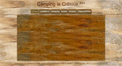 Desktop Screenshot of campinglecretoux.com