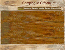 Tablet Screenshot of campinglecretoux.com